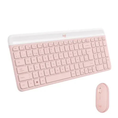 Combo Teclado + Mouse inalámbrico MK470 Rosado Logitech
