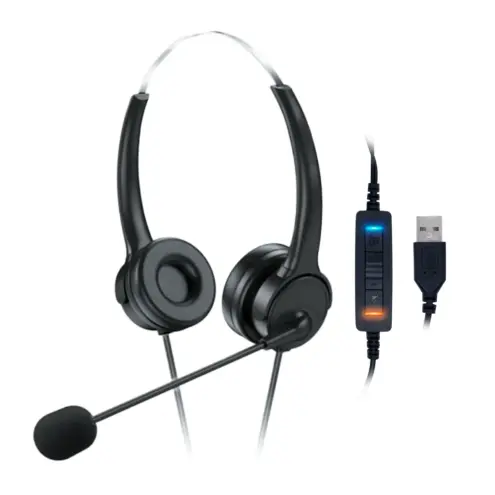 Diadema Biaural USB Follow Me OY132