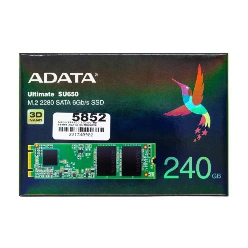 Disco Estado Solido M2 2280 240GB Adata SU650NS38 6GB/S