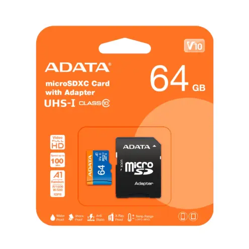 Memoria Micro SD 64 GB Adata Clase 10
