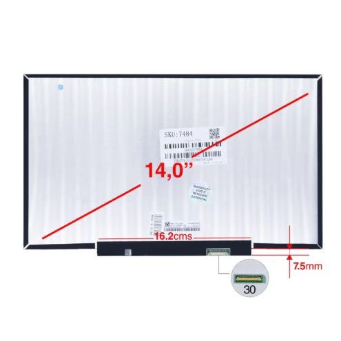Pantalla para Portátil 14.0" Slim IPS 30 Pin FHD NV140FHM-N4Z V3.1