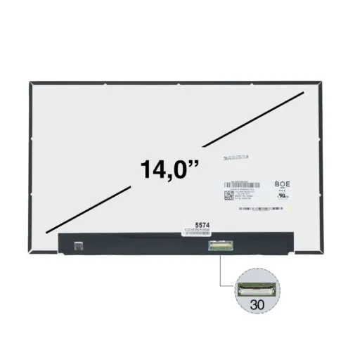 Pantalla para Portátil 14.0" Slim IPS 30 Pin conector superior N140HCA-E5C REVC2