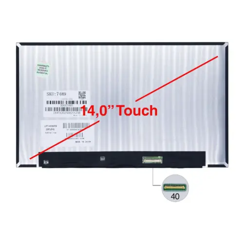 Pantalla Touch para Portátil 14.0" Slim IPS 40 Pines LP140WFB-SPF4