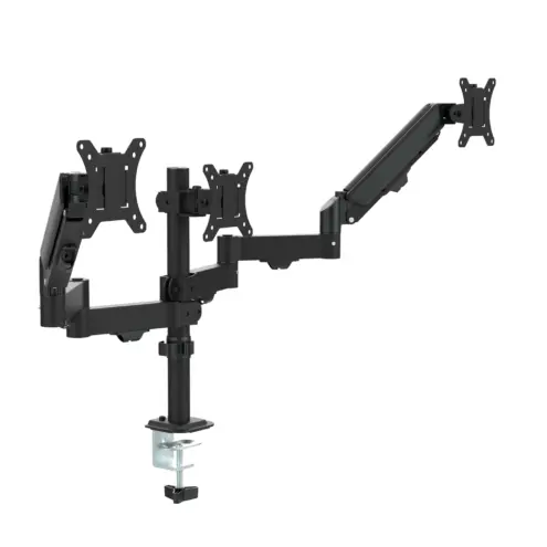 Soporte para Monitor Triple Resorte de Gas 17" a 32"