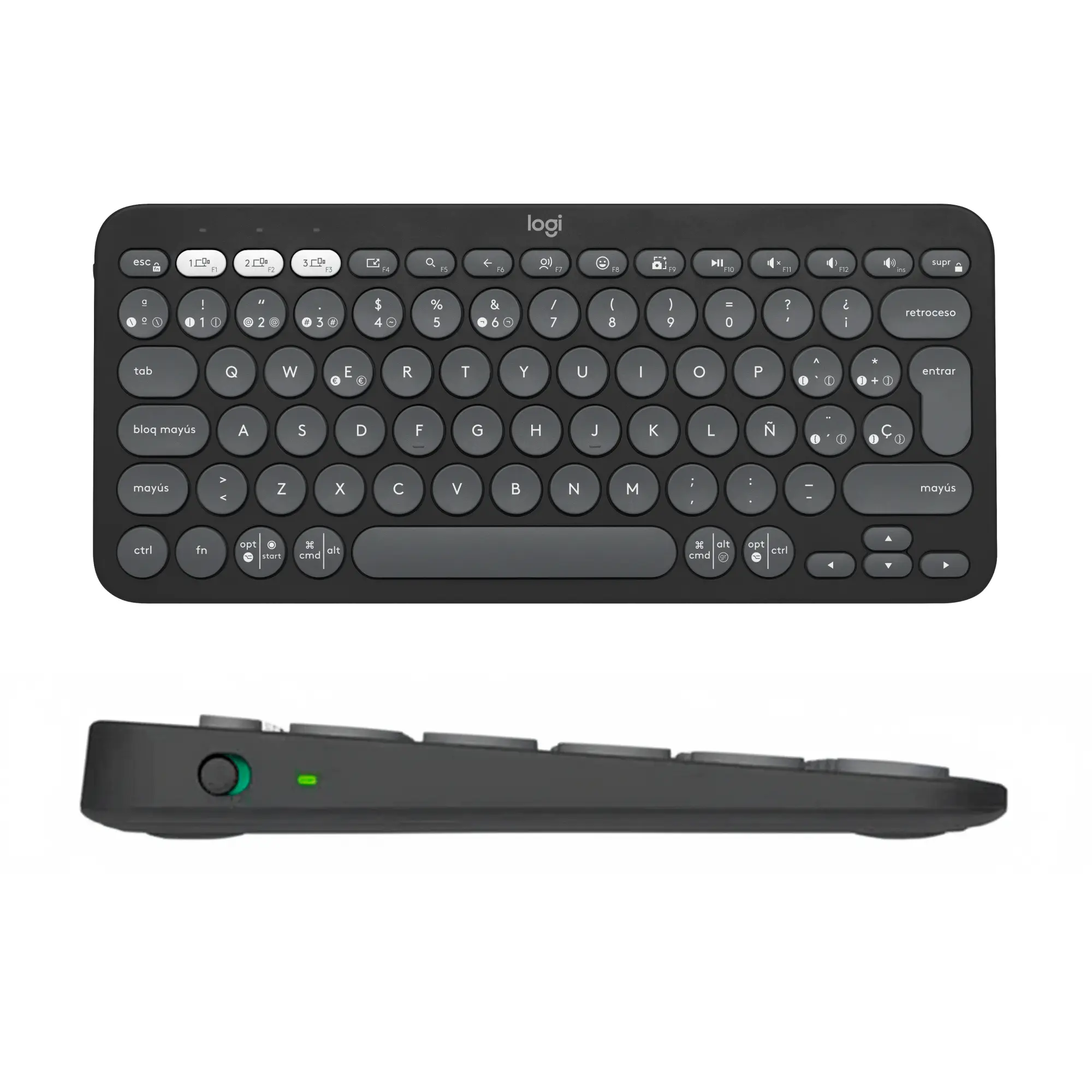 Teclado Bluetooth K380s Negro Logitech