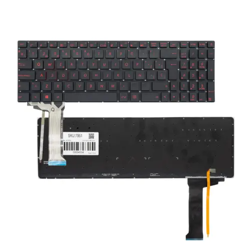 Teclado para Portátil Asus N551 Negro Retroiluminado