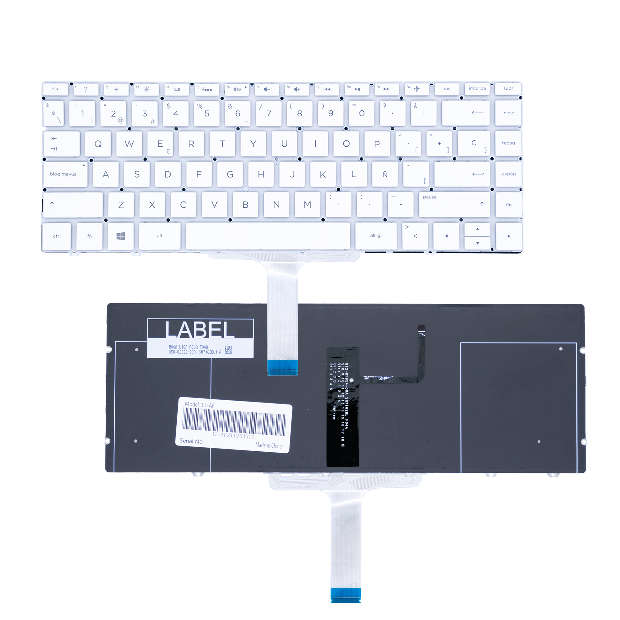 Teclado para Portátil HP 13-AF