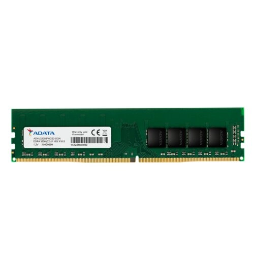 ADATA Premier DDR4 U-DIMM 16GB 3200MHz CL22 288 Pines Negro - Más velocidad para tu PC de escritorio