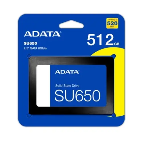 SSD Adata Ultimate SU650 512GB SATA III - Actualiza tu PC con velocidad profesional