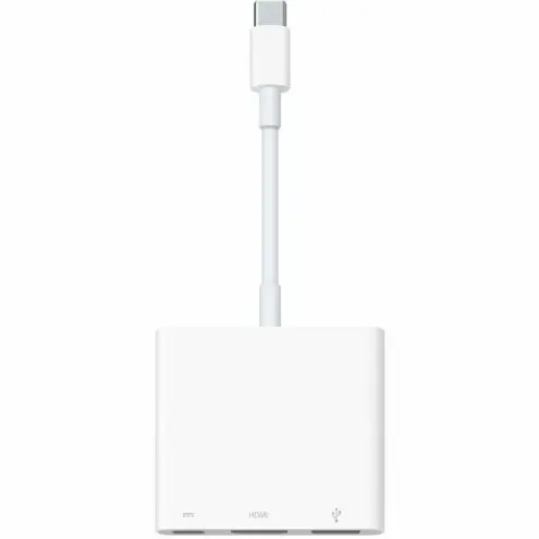 Adaptador Multipuerto Apple USB-C Digital AV - Conecta HDMI 4K, USB y Carga Simultánea