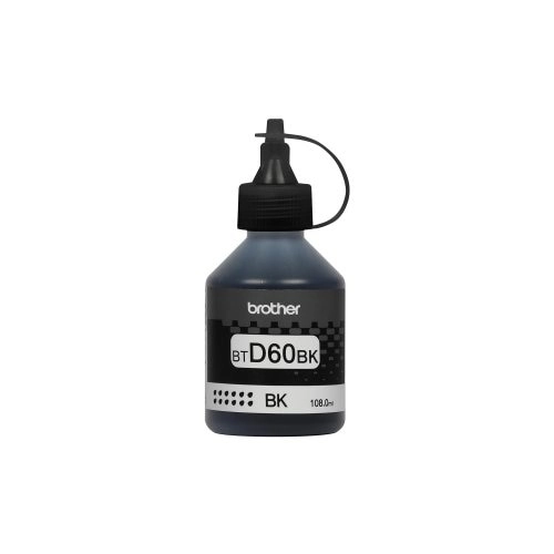 Tinta Brother BTD60BK Original Negra Ultra Rendimiento - 6500 páginas de impresión continua