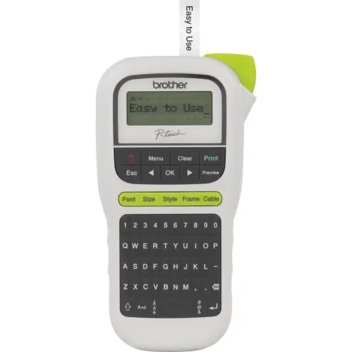 Brother PTH110 Rotuladora Electrónica Portátil - Etiquetadora Térmica para Hogar y Oficina