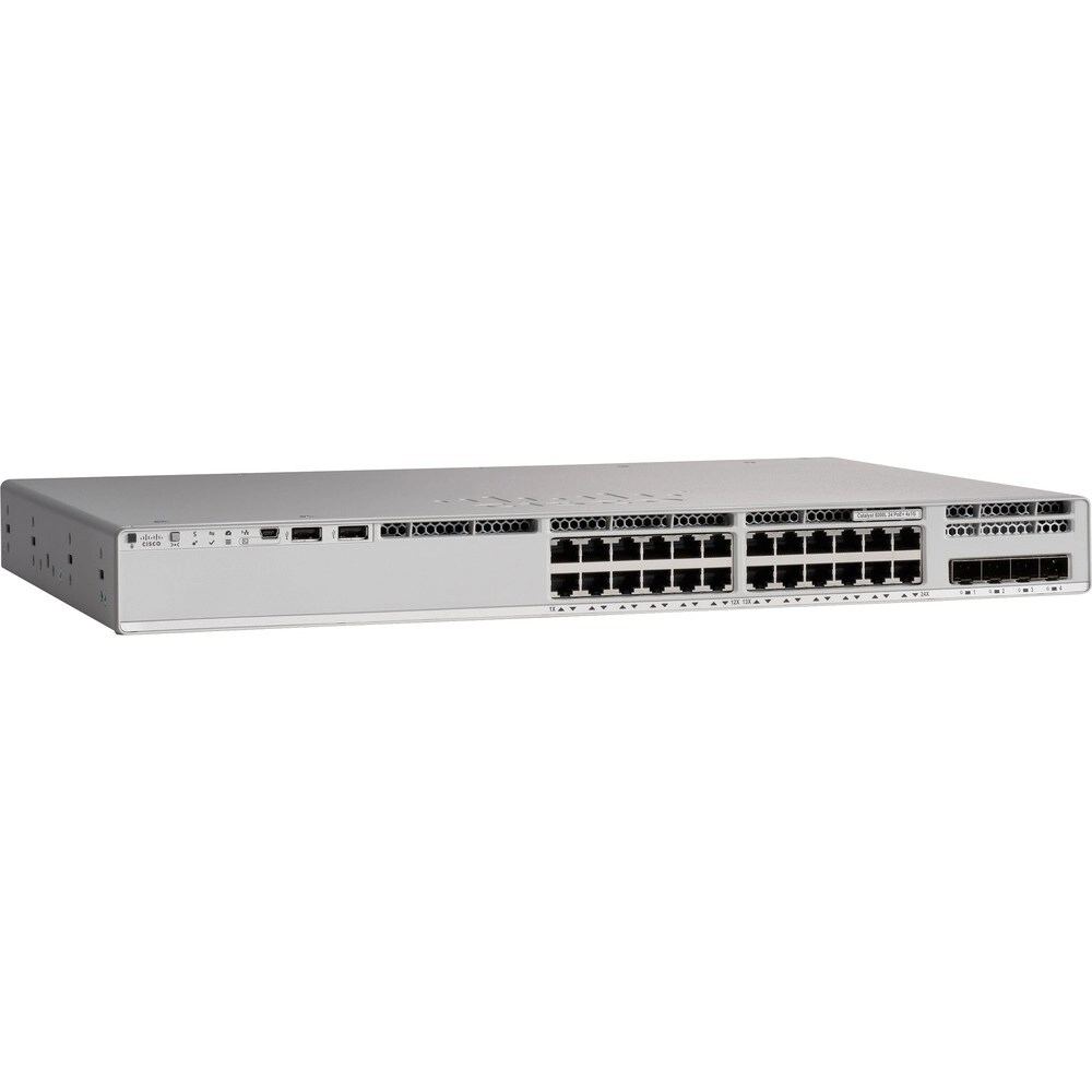 Cisco Catalyst 9200L 24 Puertos PoE 4x1G SFP Gestionable - El switch empresarial que escala con tu red