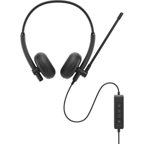 Dell WH125 Auriculares USB con Micrófono Boom para Llamadas y Trabajo Remoto