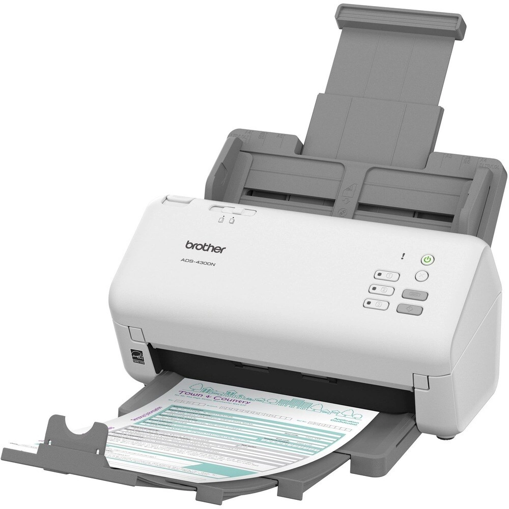 Escáner Brother ADS-4300N 80ppm Dúplex Automático con Red y WiFi