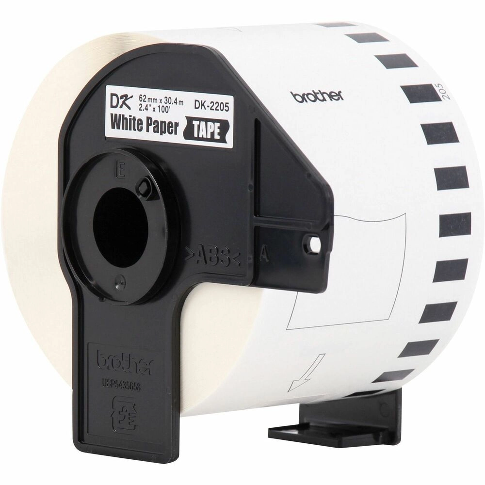 Rollo de Etiquetas Brother DK2205 Térmicas 62mm x 30.48m Continuas