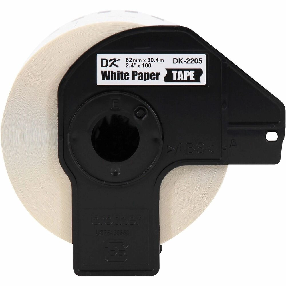 Rollo de Etiquetas Brother DK2205 Térmicas 62mm x 30.48m Continuas
