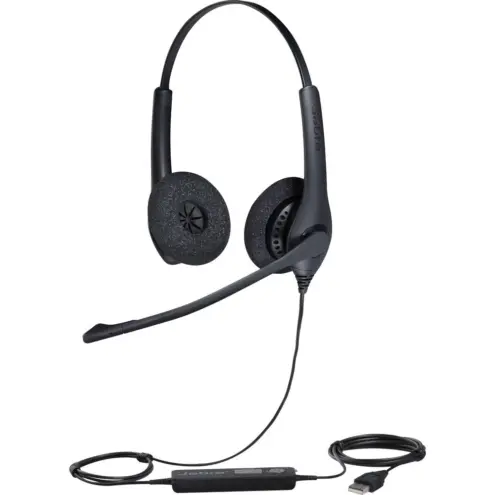 Jabra BIZ 1500 USB Duo - Auriculares Profesionales con Cancelación de Ruido