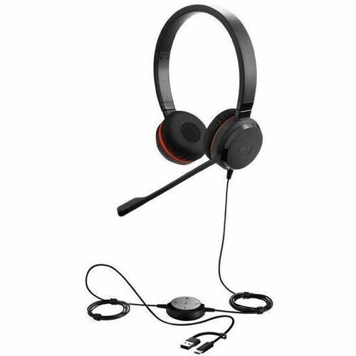Jabra Evolve 30 II Stereo - Auriculares Profesionales USB-C/A con Certificación Teams y Zoom