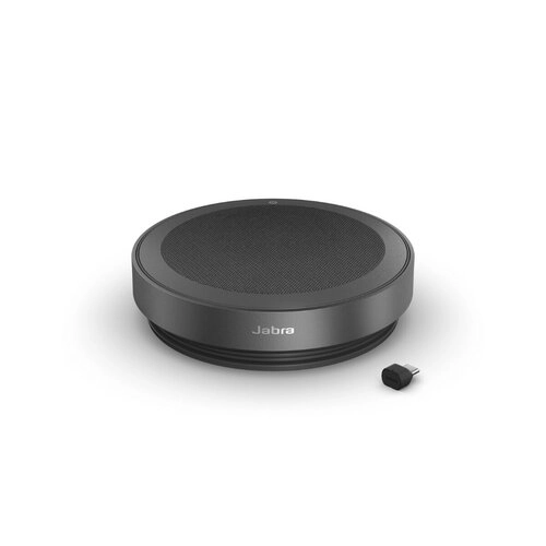 Jabra Speak2 75 MS USB-C + BT/Link 380 Gris Oscuro - Tu altavoz de conferencias profesional sin cables