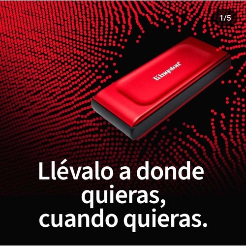 Kingston XS1000 SSD Externo 1TB USB 3.2 - Ultraportátil y Veloz para Backup Seguro