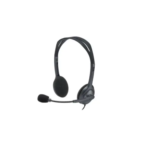 Logitech H111 Auriculares Estéreo con Micrófono para PC/Mac - Ideal para Videollamadas