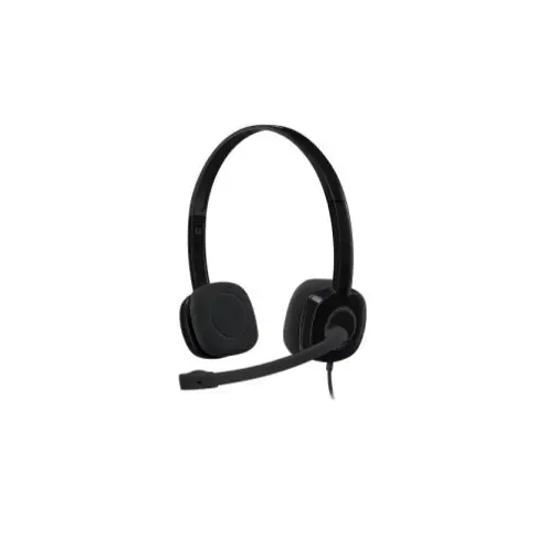 Logitech H151 Auriculares Estéreo con Micrófono Cancelador de Ruido - Conexión Universal 3.5mm