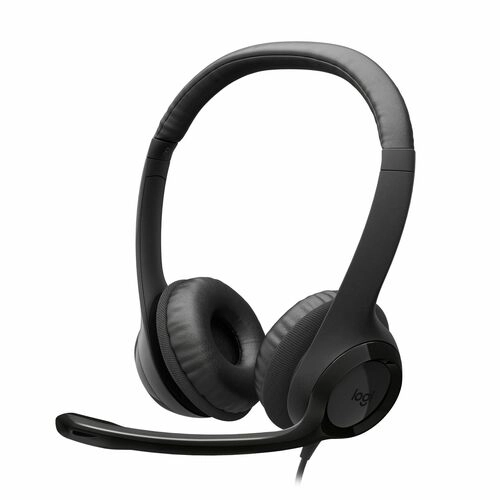 Logitech H390 USB-C Midnight Black 197g Estéreo Digital - Audífonos con micrófono para trabajo y reuniones sin complicaciones