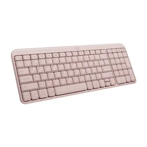 Logitech K250 Teclado Inalámbrico Bluetooth Compacto Eco-Sostenible Rosa