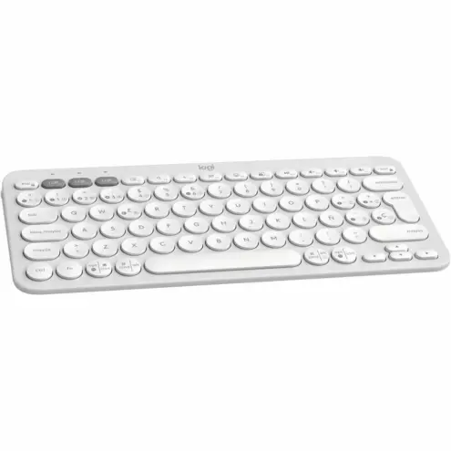Logitech K380s Pebble Keys 2 Teclado Bluetooth Multidispositivo Ultradelgado Blanco
