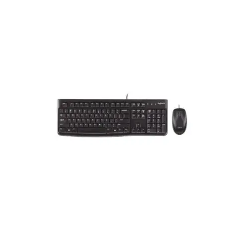 Logitech MK120 Combo Teclado y Mouse USB Español - Plug & Play Confiable para Trabajo Diario