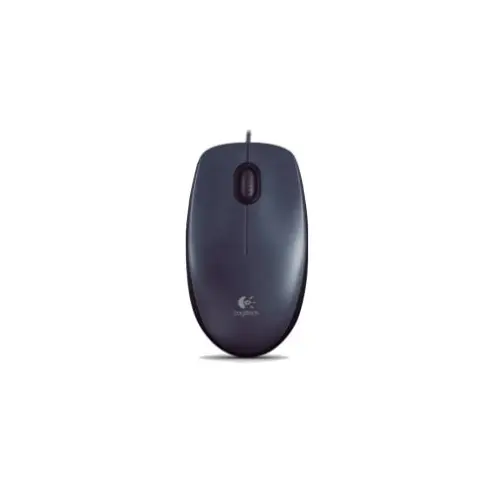 Mouse Logitech M90 USB Plug & Play - Mouse Óptico Ergonómico para PC y Laptop