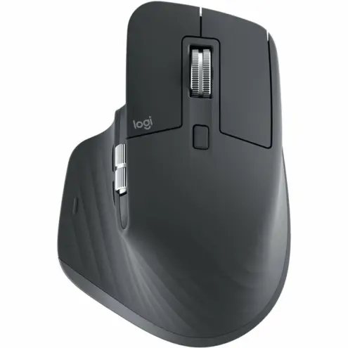 Logitech MX Master 3S Inalámbrico 8000 DPI 7 Botones Grafito - El mouse ergonómico que transforma tu productividad