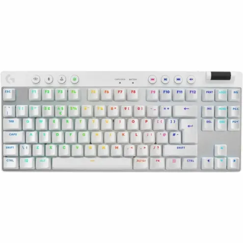 Logitech PRO X TKL LIGHTSPEED Teclado Gaming Mecánico RGB Inalámbrico Profesional - Blanco