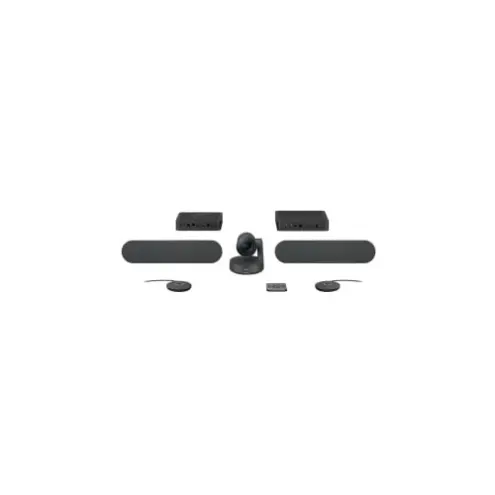 Logitech Rally Plus Sistema de Videoconferencia Modular Full HD 30fps - Reuniones profesionales sin límites en salas grandes
