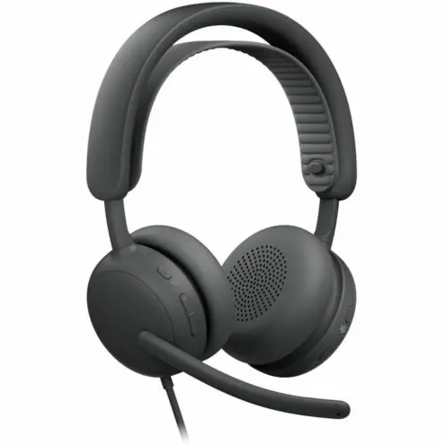 Logitech Zone Wired 2 UC USB-C/USB-A Gris - El headset profesional que elimina el ruido y potencia tu productividad