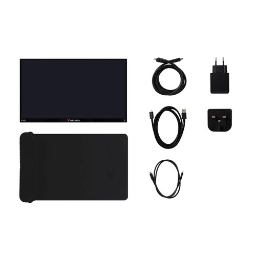Monitor Portátil Verbatim 14" Full HD IPS - Segunda Pantalla Ultraligera para Trabajo y Gaming