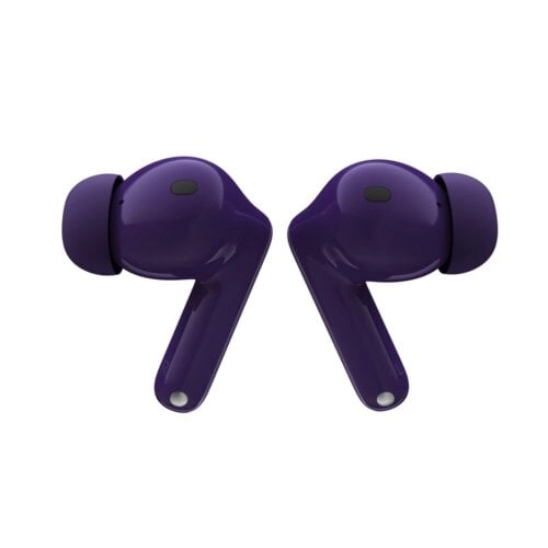 Motorola Moto Buds 2 Plus Violeta Índigo Swarovski - Audífonos inalámbricos con cristales y ANC premium