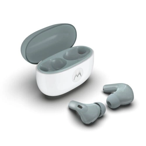 Motorola Moto Buds 2 Verde Azulado PG38C08169 - Sonido espacial con ANC y 48 h de batería