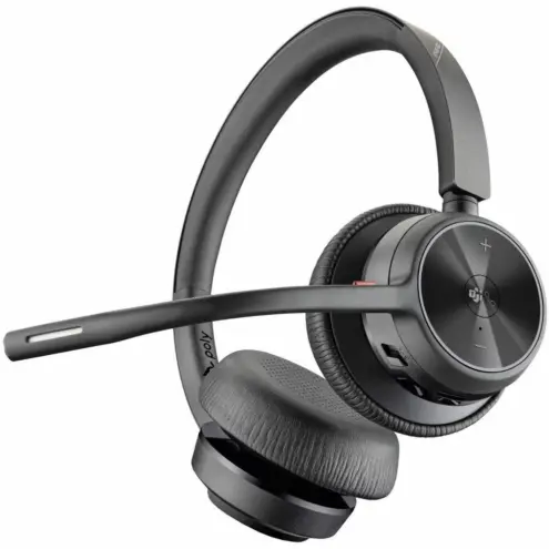 Poly Voyager 4320 Bluetooth 5.1 Binaural USB-A Negro - Auriculares inalámbricos certificados para Microsoft Teams