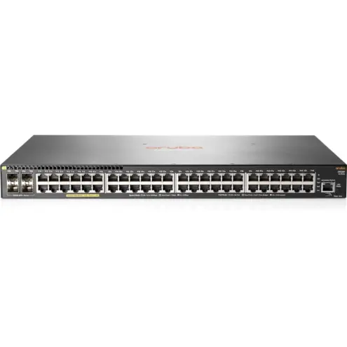 Switch Aruba 2930F 48G PoE+ 4SFP+ Capa 3 Gestionable Rack 1U JL256A