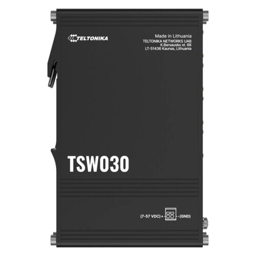 Switch Ethernet Teltonika TSW030 8 Puertos 10/100 Industrial Plug and Play