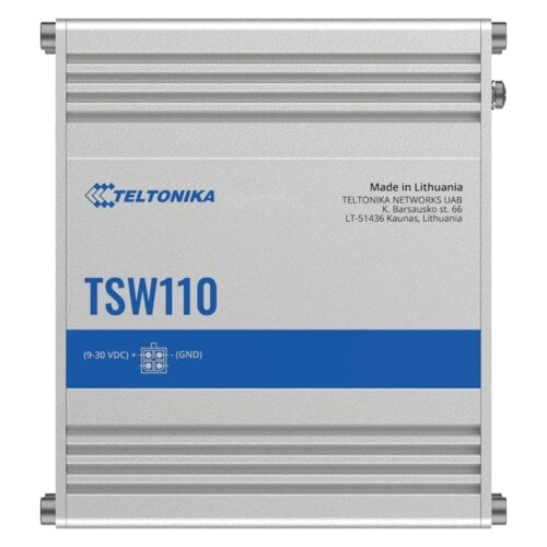 Switch Ethernet Teltonika TSW110 5 Puertos Gigabit - Plug and Play Industrial