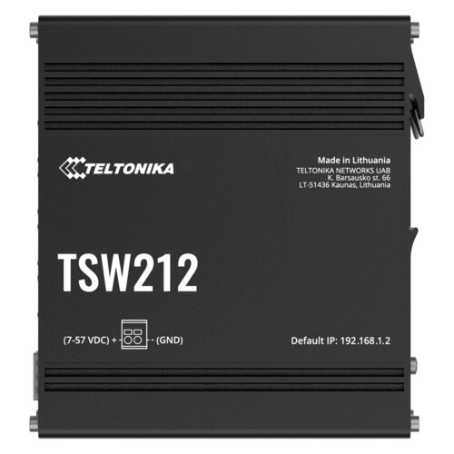 Switch Teltonika TSW212 8 Puertos Gigabit + 2 SFP Industrial Gestionado