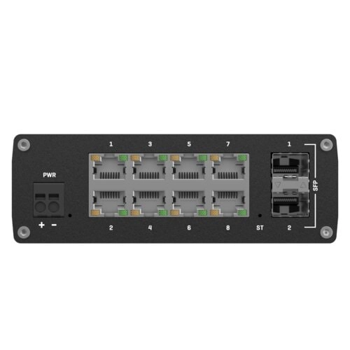 Switch Teltonika TSW212 8 Puertos Gigabit + 2 SFP Industrial Gestionado