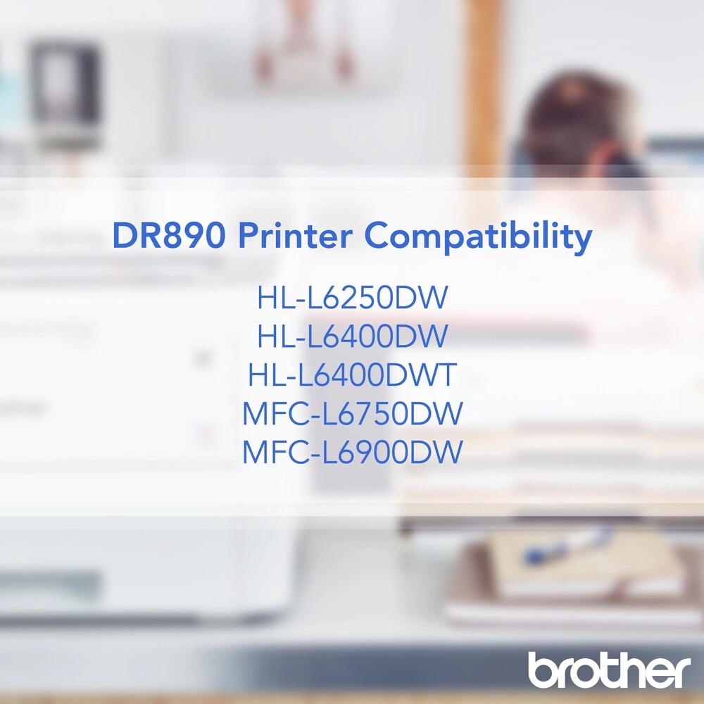 Brother DR-890 Tambor de Imagen Original Negro 50,000 Páginas Impresoras Láser