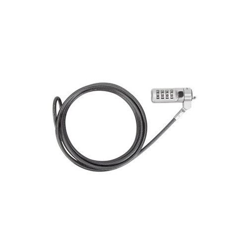 Targus DEFCON Trapezoid ASP66GLX Cable de Seguridad con Combinación Reiniciable 1.98m - Protege tu portátil sin llaves
