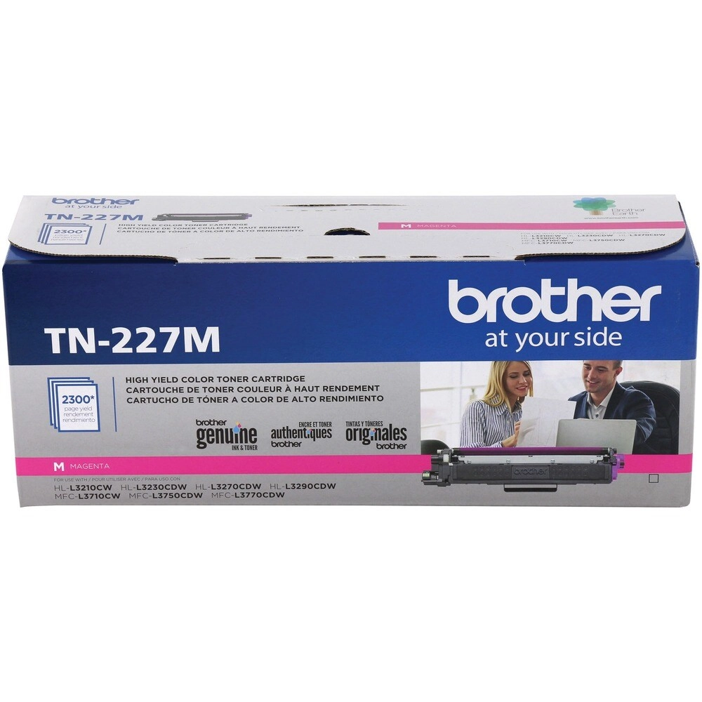 Brother Toner Magenta TN227M Alto Rendimiento - Impresión a color profesional sin interrupciones