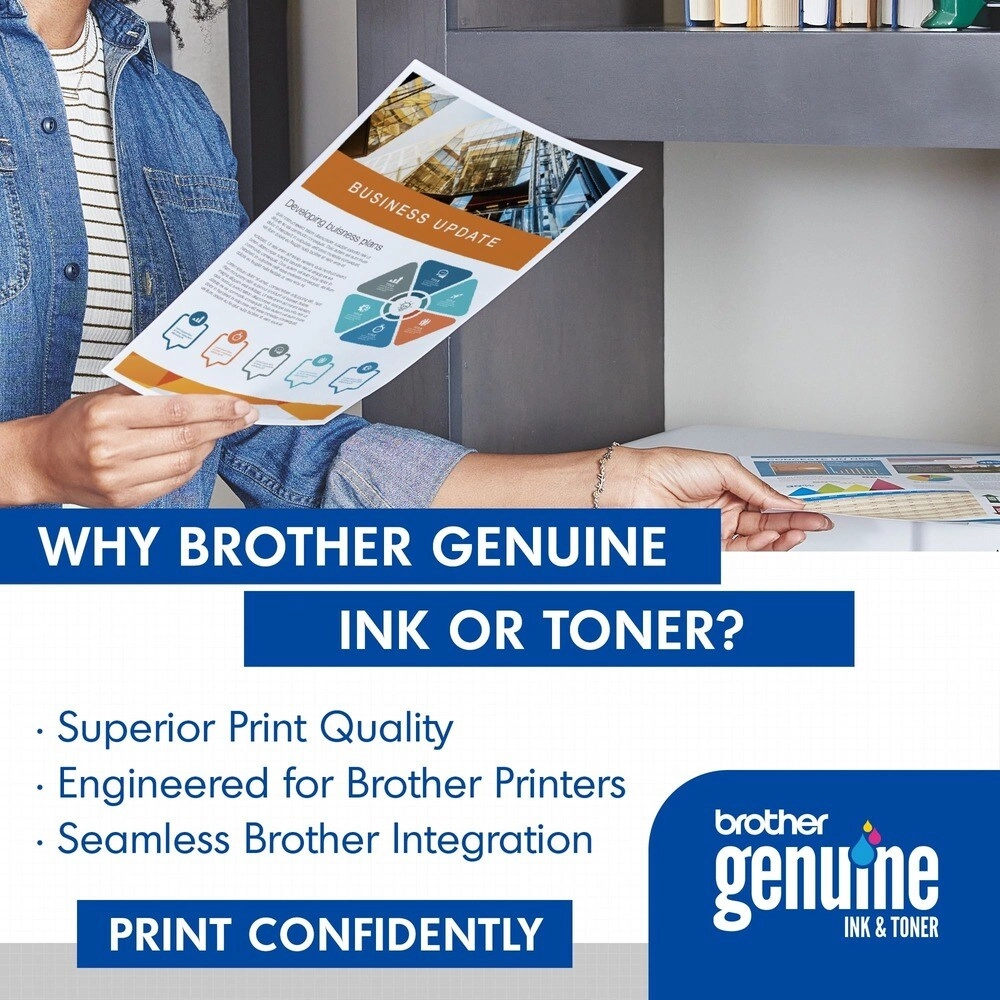 Toner Brother TN433Y Amarillo Alto Rendimiento 4000 Páginas Profesional