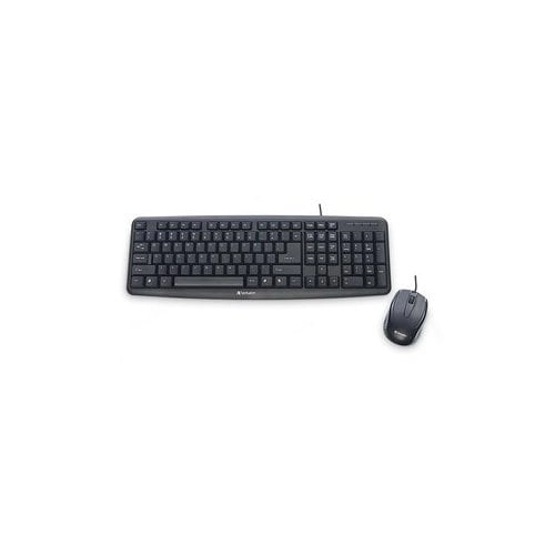 Verbatim Slimline Combo Teclado y Mouse USB Español - Diseño Ergonómico Plug & Play